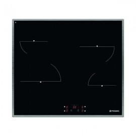 Pyramis Phc62410ifb Κεραμική Εστία με Πλαίσιο Αυτόνομη με Λειτουργία Κλειδώματος 58x51εκ.