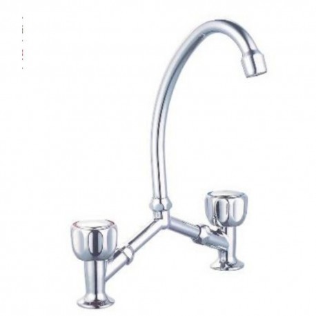 Pyramis 090995301 Αναμεικτική Μπαταρία Νιπτήρα Ασημί