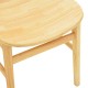 382-000008 Καρέκλα Lumnia pakoworld rubberwood σε φυσική απόχρωση 46x50x76εκ
