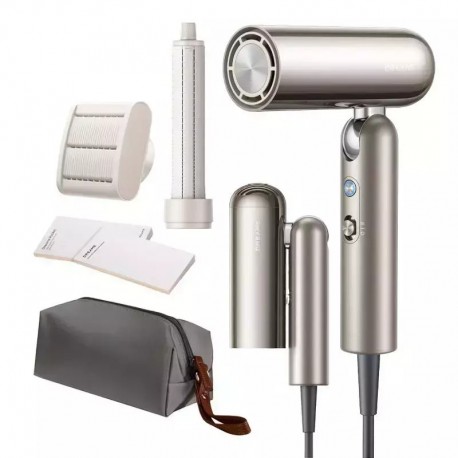 Dreame Ahd51-g Hair Dryer Ionization Cold Air 1300w 2 Speed Settings 5 Temperature Levels Gold