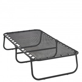 14920016 Κρεβάτι Σπαστό ArteLibre FLEXREST Με Στρώμα Πάχους 12cm Μαύρο Μέταλλο 180x80x33cm Μαύρο