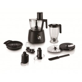 Philips HR7776/90 Avance Collection Πολυμίξερ 1300W με Κάδο 3.4lt και Κανάτα Μπλέντερ Μαύρο