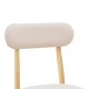 091-000017 Καρέκλα Gaborn  pakoworld σε φυσικό-μπεζ απόχρωση 47x47x81,5εκ