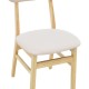 091-000017 Καρέκλα Gaborn  pakoworld σε φυσικό-μπεζ απόχρωση 47x47x81,5εκ