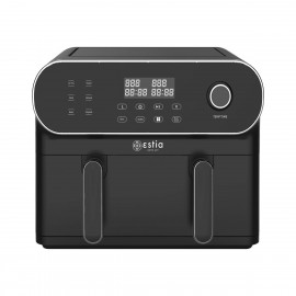 06-26622 ESTIA ΦΡΙΤΕΖΑ ΑΕΡΟΣ DUO FRY 1700W 11L ΜΕ ΠΡΟΕΤΟΙΜΑΣΙΑ 2 ΔΙΑΦΟΡΕΤΙΚΩΝ ΓΕΥΜΑΤΩΝ