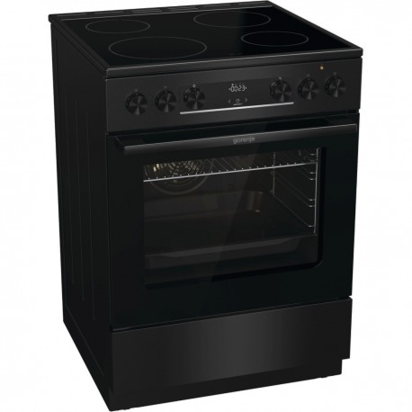 Gorenje GEC6C40BG Κουζίνα 71lt με Κεραμικές Εστίες Π60εκ. Μαύρη A