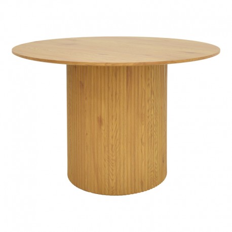 029-000355 Τραπέζι Karulo pakoworld mdf σε sonoma απόχρωση Φ120x76εκ