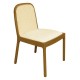 Ε7703,2 HENLEY Καρέκλα Τραπεζαρίας, Απόχρωση Φυσικό, Pu Εκρού