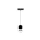TMU0250-Black Inlight Κρεμαστό Φωτιστικό LED 7W 3CCT για Ultra-Thin μαγνητική ράγα σε μαύρη απόχρωση D:6,2X11cm (TMU0250-Black)