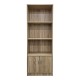 383-000004 Βιβλιοθήκη Tekaro pakoworld σε sonoma απόχρωση 60x29x166εκ