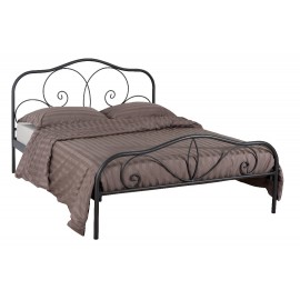 7739 ΡΑΛΛΙΑ ΚΡΕΒΑΤΙ ΜΕΤΑΛΛΙΟ ΜΑΥΡΟ ΔΙΠΛΟ ΕΛΛΗΝΙΚΗΣ ΚΑΤΑΣΚΕΥΗΣ ΓΙΑ ΣΤΡΩΜΑ 160Χ200 ΕΚ. ΜΕ ΤΑΒΛΕΣ