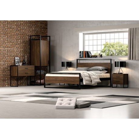 3264 KPS/ ΛΩΡΑ ΚΡΕΒΑΤΙ ΞΥΛΙΝΟ-ΜΕΤΑΛΛΙΚΟ ΔΙΠΛΟ ΕΛΛΗΝΙΚΗΣ ΚΑΤΑΣΚΕΥΗΣ ΓΙΑ ΣΤΡΩΜΑ 150Χ190 ΕΚ