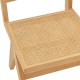 263-000023 Καρέκλα Winslow pakoworld φυσικό rubberwood 45x56x82εκ