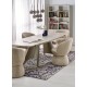 60-34592 SALIX extension table,  travertine / cashmere