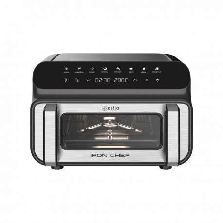 06-26646 ESTIA ΦΡΙΤΕΖΑ ΑΕΡΟΣ - ΦΟΥΡΝΑΚΙ & GRILL IRON CHEF 2000W 10lt ΜΕ 8 ΠΡΟΡΥΘΜΙΣΜΕΝΑ ΠΡΟΓΡΑΜΜΑΤΑ