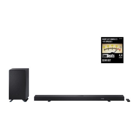 Sharp HT-SBW55121 Soundbar 5.1.2 212W με Ασύρματο Subwoofer και Τηλεχειριστήριο Μαύρο