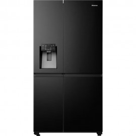 Hisense RS818N4TFE Ψυγείο Ντουλάπα 632lt Total NoFrost Υ179xΠ91xΒ73εκ. Μαύρο E