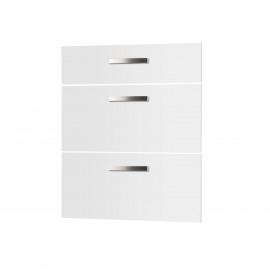 SO-CD80DR-1 Προσόψεις Συρταρίερας Charlotte Λευκό 80x71.4x1.6cm