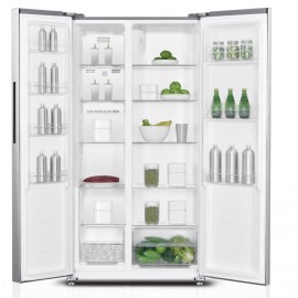 Davoline DSS 442D IX Ψυγείο Ντουλάπα 442lt Full No Frost Υ177xΠ91xΒ59cm Inox D