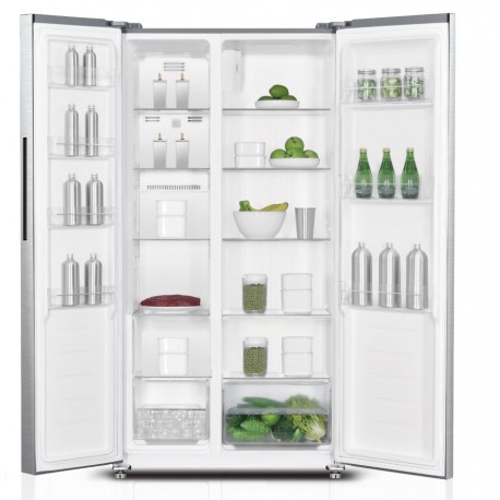 Davoline DSS 442D IX Ψυγείο Ντουλάπα 442lt Full No Frost Υ177xΠ91xΒ59cm Inox D