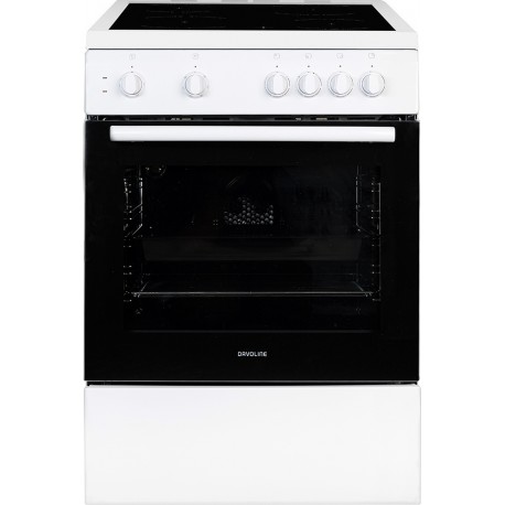 Davoline DAC 600 W Κουζίνα 72lt με Κεραμικές Εστίες Π60εκ. Λευκή A