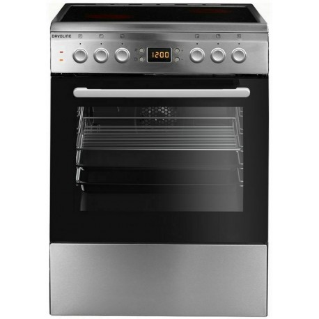 Davoline DAC 800 IX Κουζίνα 72lt με Κεραμικές Εστίες Π60εκ. Inox A