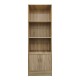 383-000007 Βιβλιοθήκη Tekaro I pakoworld σε sonoma απόχρωση 57x33x180εκ