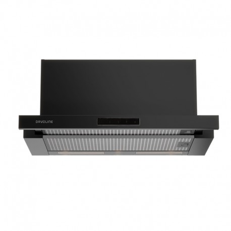 Davoline Ios Pro Revo 090 Συρόμενος Απορροφητήρας 90cm Μαύρος A+
