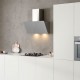 Davoline Shape Απορροφητήρας Καμινάδα 90cm Γκρι A