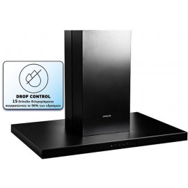 Davoline Square Island Απορροφητήρας Καμινάδα 90cm Μαύρος A+