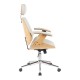 332-000019 Καρέκλα γραφείου διευθυντή Fetseno pakoworld μπεζ pu-βάση χρωμίου 53x56x113.5-123.5εκ