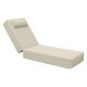 Ε2014,70 SUNLOUNGER Μαξιλάρι Ξαπλώστρας 20cm, Προσκέφαλο, Ύφασμα Water Repellent Sandy, Φερμουάρ