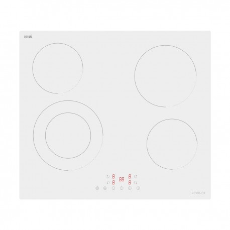 Davoline WVC 6005 Κεραμική Εστία Αυτόνομη με Λειτουργία Κλειδώματος 59x52εκ. Λευκή
