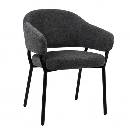 300-411 Πολυθρόνα Noel γκρι 59 x 60 x 81 59x60x81 εκ.