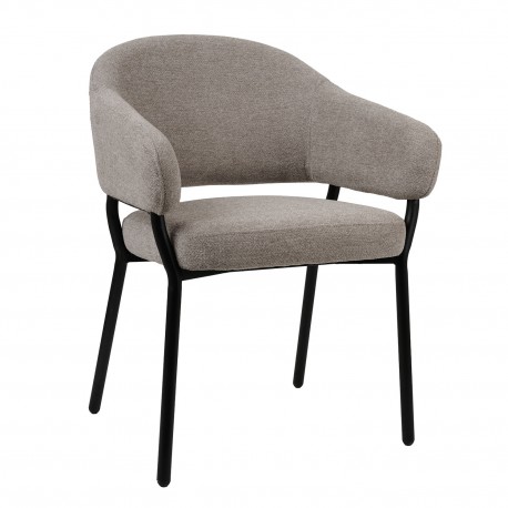 300-412 Πολυθρόνα Noel γκρεζ 59 x 60 x 81 59x60x81 εκ.