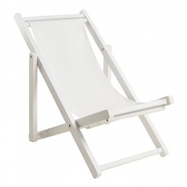 901-037 Πολυθρόνα LUNA λευκό με λευκό πανί 62 x 87-94 x 78,5-88 62x87-94x78,5-88 εκ.