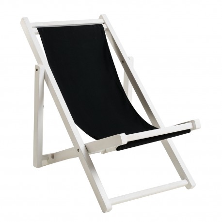 901-038 Πολυθρόνα LUNA λευκό με μαύρο πανί 62 x 87-94 x 78,5-88 62x87-94x78,5-88 εκ.