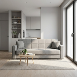 0012.MZ10LG Sebastian καναπές κρεβάτι με αποθηκευτικό χώρο 210x78εκ. Γκρι ανοιχτό Γκρι ανοιχτό Καναπές : 210x78εκ. Ύψος : 80εκ.
