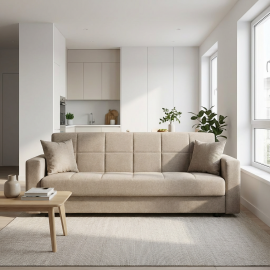 0012.MZ10BG Sebastian καναπές κρεβάτι με αποθηκευτικό χώρο 210x78εκ. Μπεζ Μπεζ Καναπές : 210x78εκ. Ύψος : 80εκ.
Κρεβάτι : 103x18