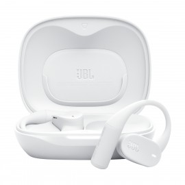JBL Sense Lite Open Ear Bluetooth Handsfree Ακουστικά με Αντοχή στον Ιδρώτα και Θήκη Φόρτισης Λευκά