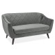 80-3361 SOFA MOLLY 2 VELVET SZARY BLUVEL 14 / WENGE