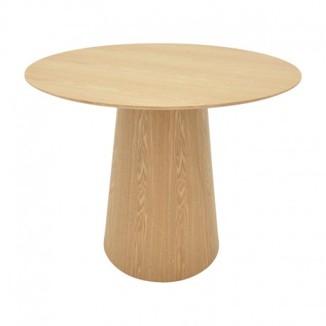 029-000367 Tραπέζι Donda pakoworld mdf sonoma Φ100x76εκ