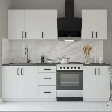 GR-MELISAMODW Κουζίνα Melisa Modest 6 Τεμαχίων Λευκή