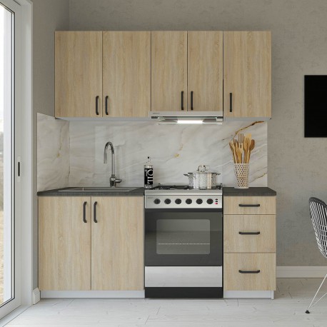 GR-SAMOSMODS Κουζίνα Samos Modest 5 Τεμαχίων Σονόμα