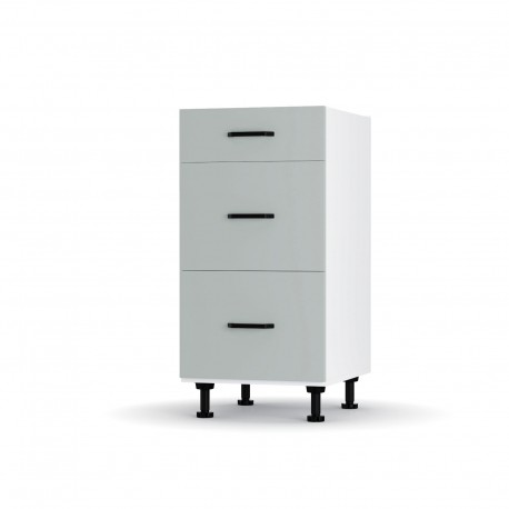 LD1240M05 Modest Κάτω Ντουλάπι Συρταριέρα Γκρι  40x48x82 εκ