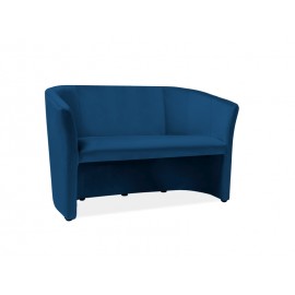 80-3121 SOFA TM-2 VELVET GRANATOWY BLUVEL 86 / WENGE