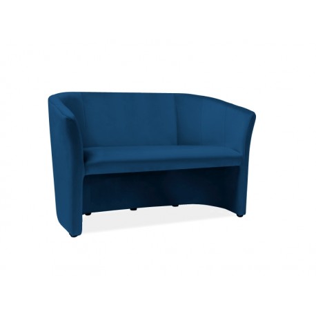 80-3121 SOFA TM-2 VELVET GRANATOWY BLUVEL 86 / WENGE