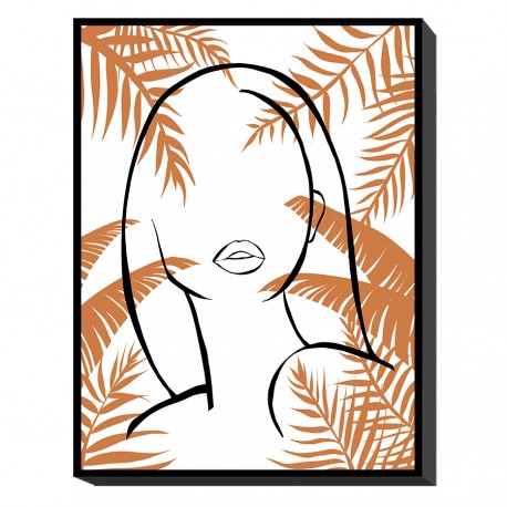 14690016 Πίνακας Σε Κορνίζα ArteLibre -Γυναικεία Φιγούρα- Καμβάς 60x80x3.5cm