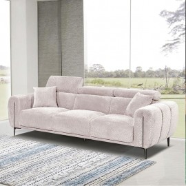 Ε9509,31 SEVILLE Kαναπές 3Θέσιος Σαλονιού - Καθιστικού, Teddy Ύφασμα Μπεζ