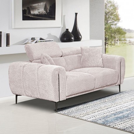 Ε9509,21 SEVILLE Kαναπές 2Θέσιος Σαλονιού - Καθιστικού, Teddy Ύφασμα Μπεζ